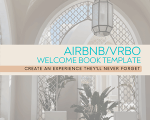 Airbnb/VRBO Welcome Book Template (Editable in Canva)
